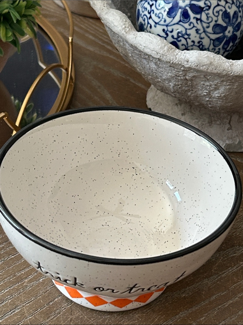 NEW! Rae Dunn Peanuts Halloween Trick-or-Treat Ceramic Candy Bowl - Picture 6 of 7